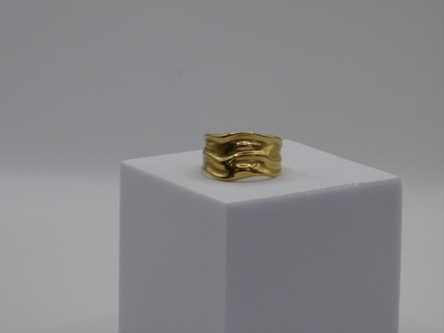 Textured Gold Ring