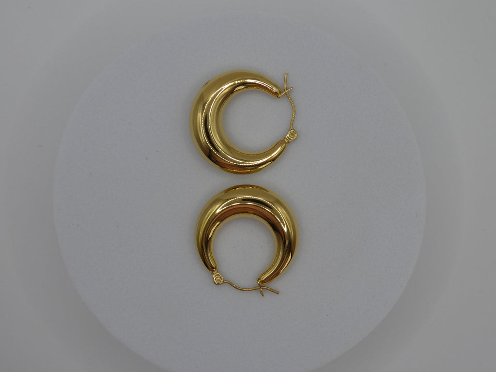 Chunky Gold Hoops