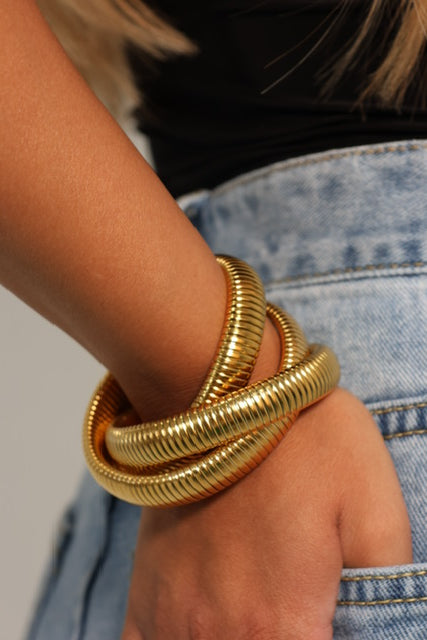 3 Piece Gold Cuff