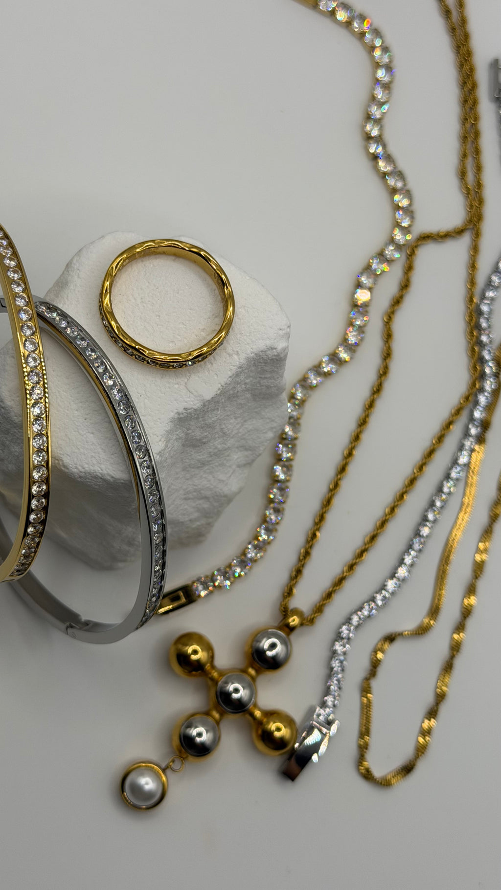 Statement Cross Pendant Necklace