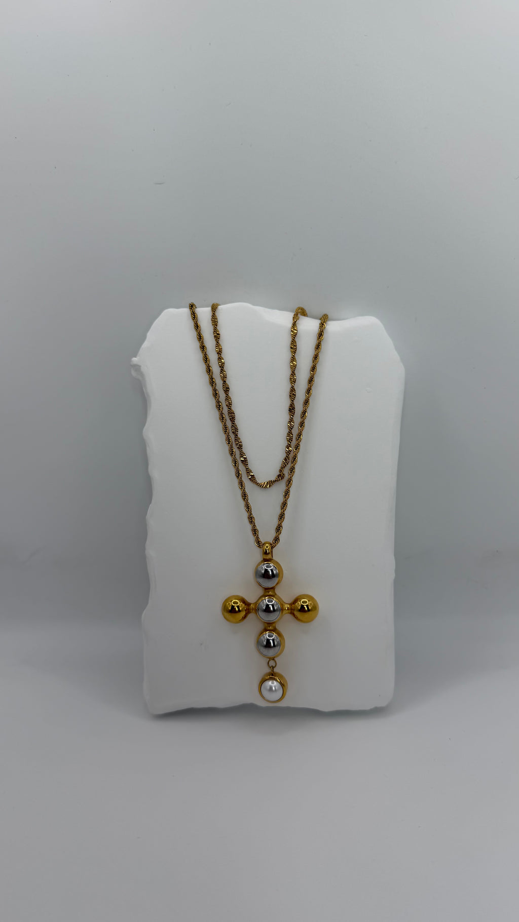 Statement Cross Pendant Necklace