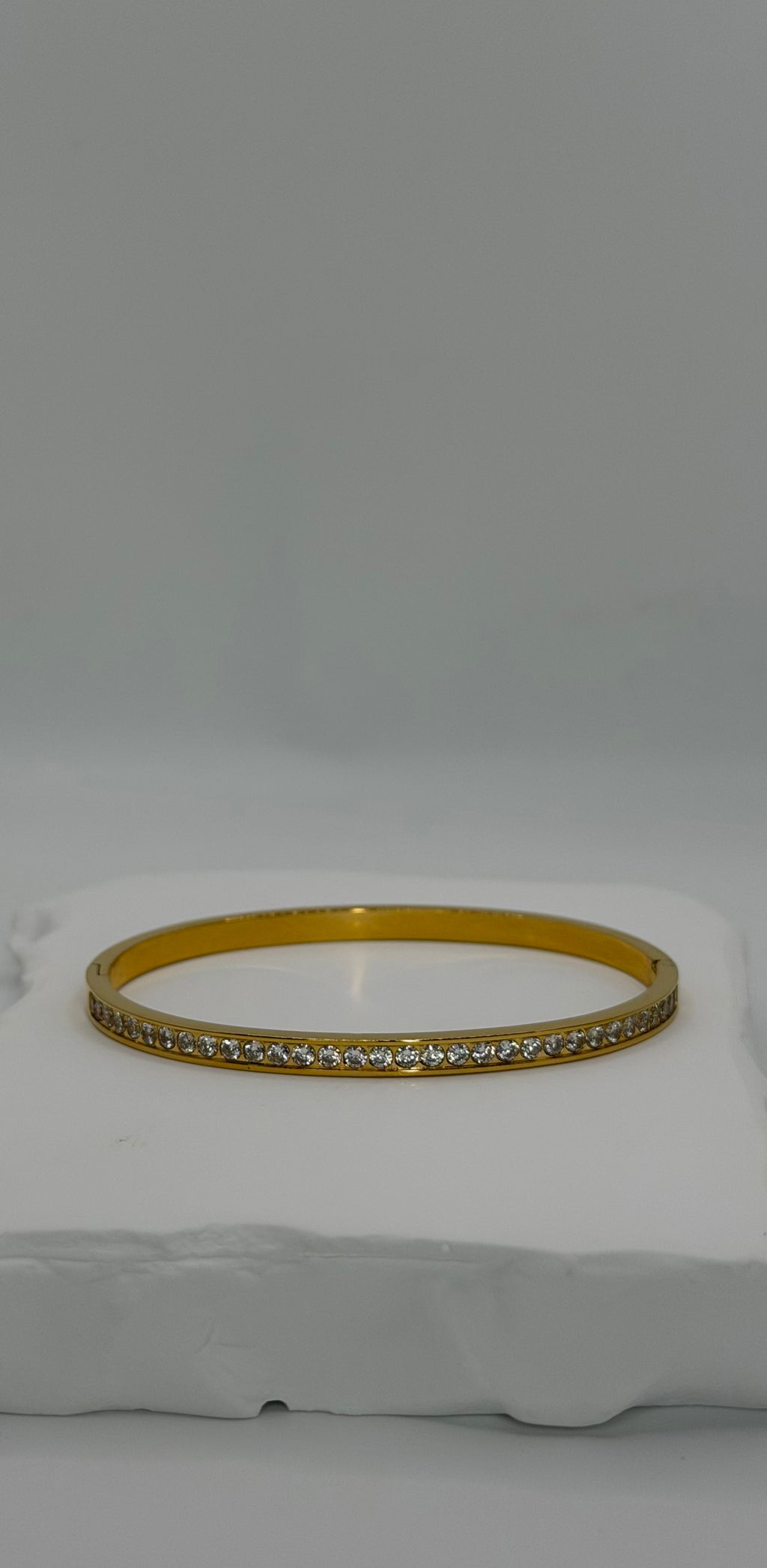 Gold Diamond Bangle