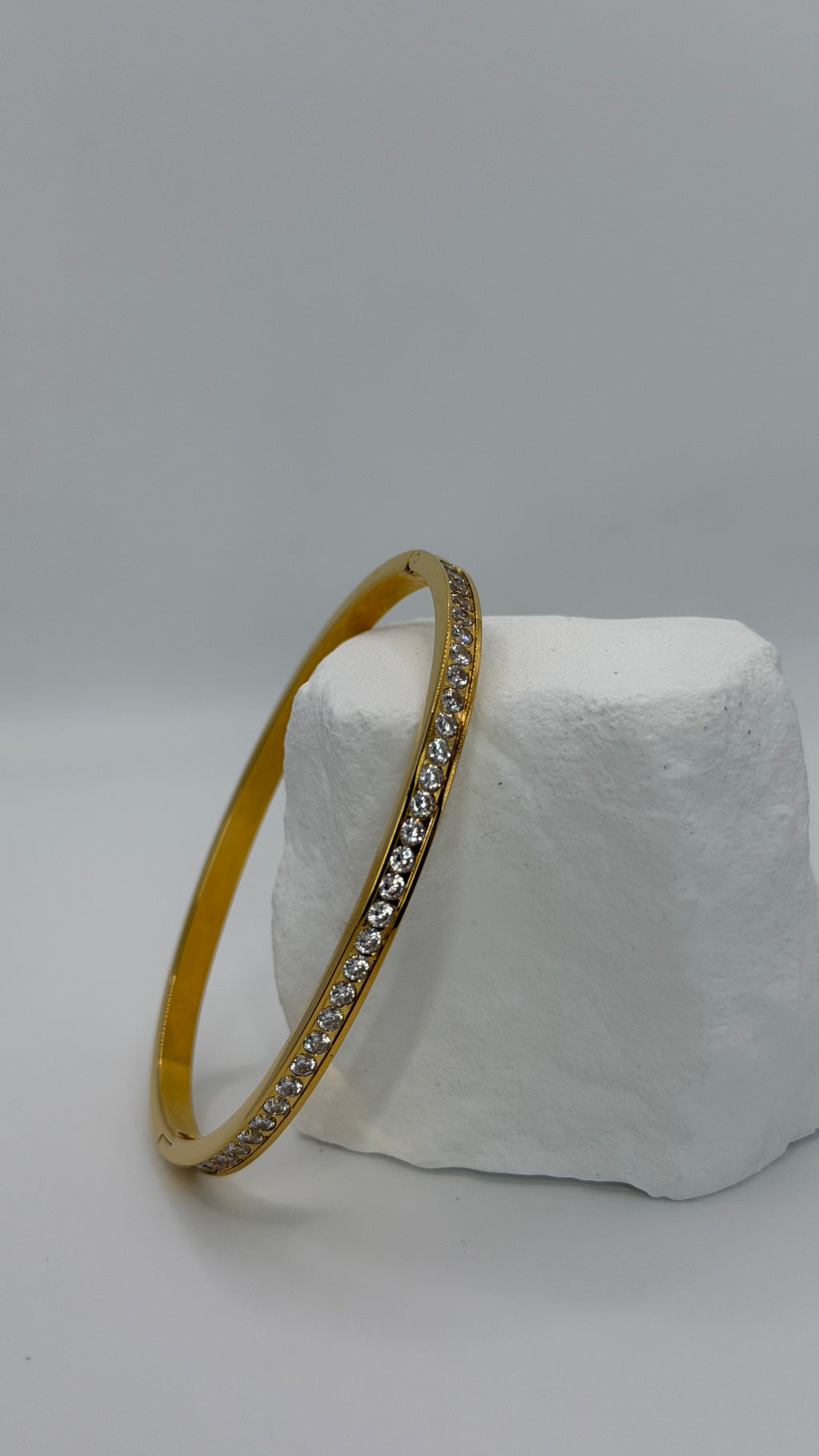 Gold Diamond Bangle