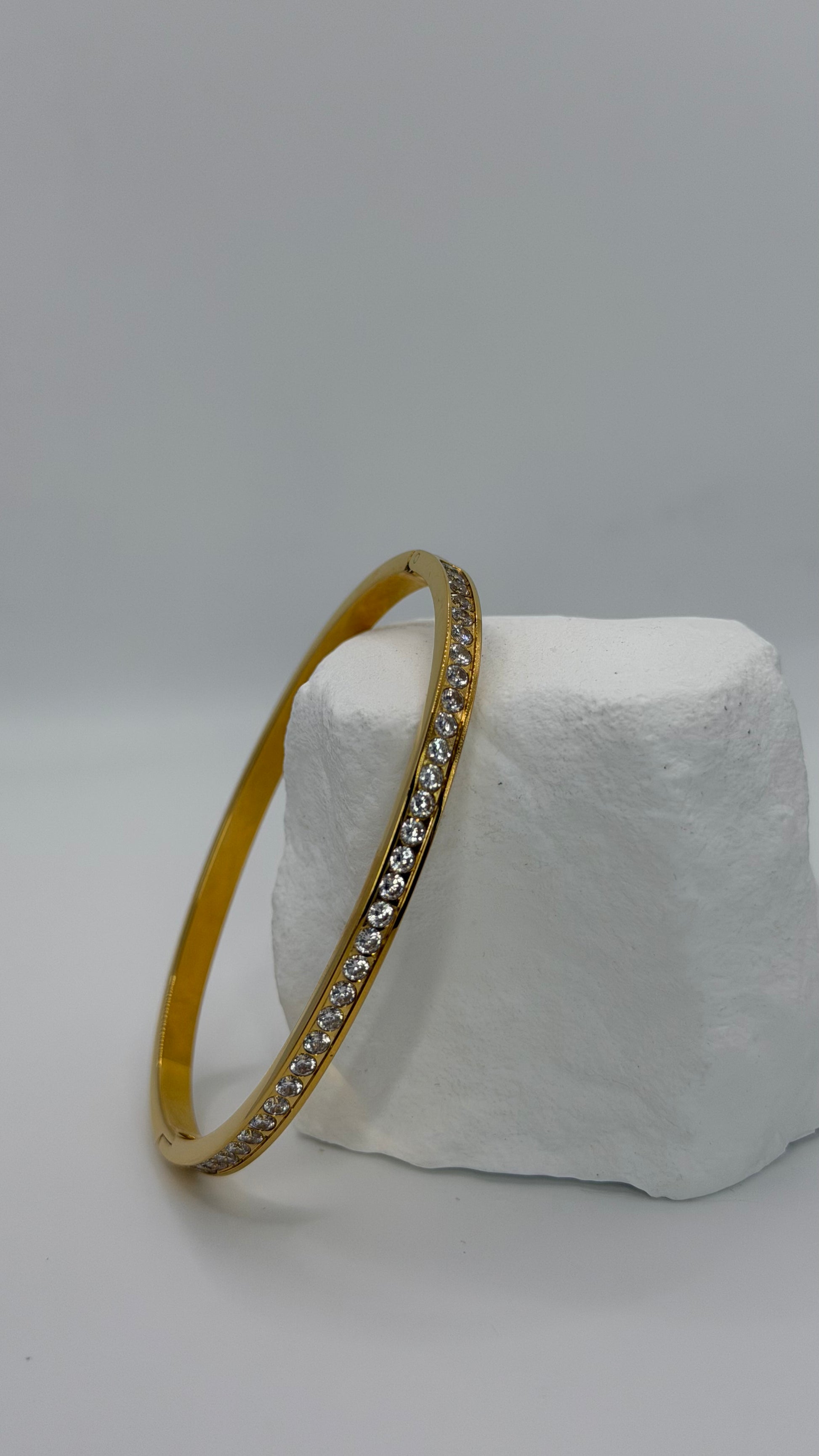 Gold Diamond Bangle
