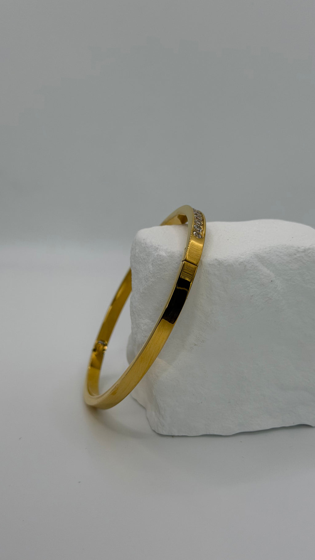 Gold Diamond Bangle