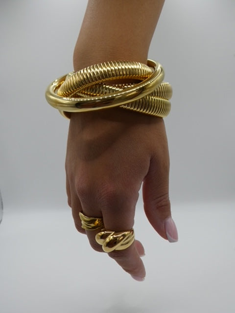 3 Piece Gold Cuff