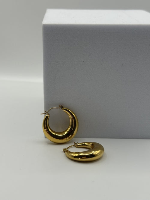 Chunky Gold Hoops